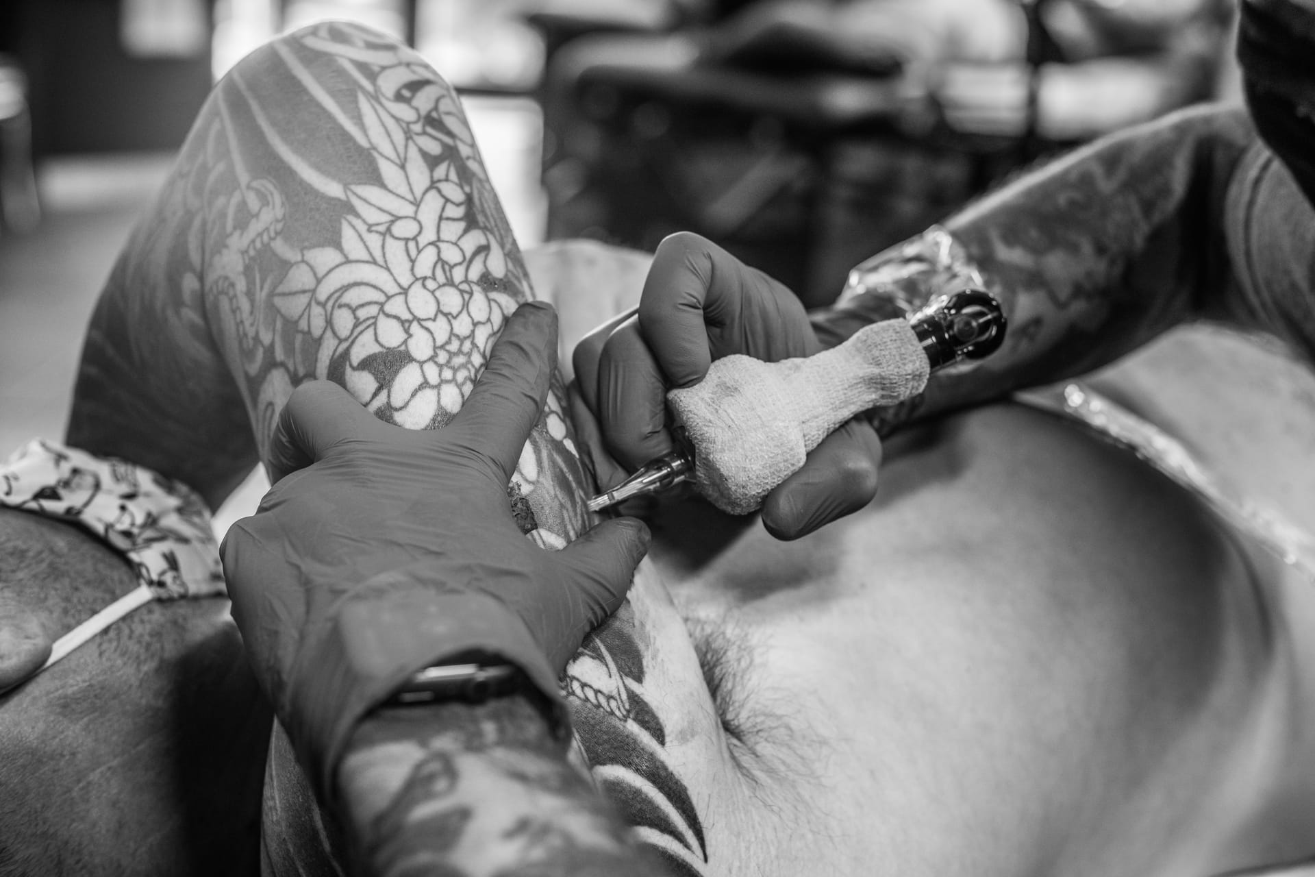 Blackwork in progress